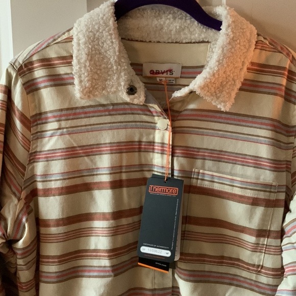 Orvis Women’s Multicolor Sherpa Lined Shacket - Picture 2 of 5